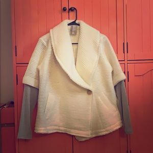 Anthropologie Dolan white and gray jacket